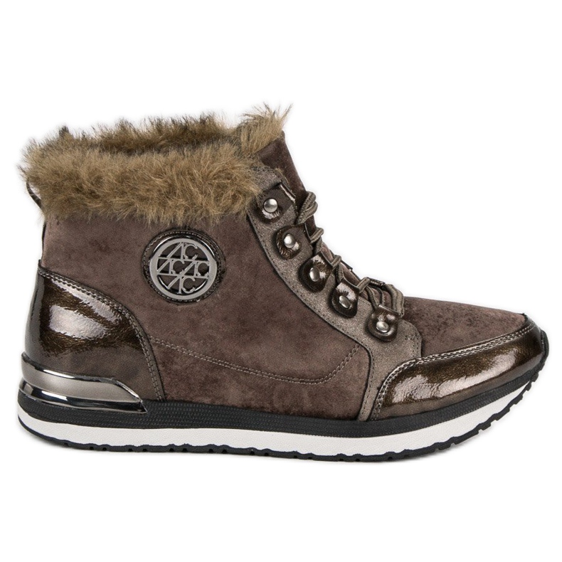 Aclys Scarpe da ginnastica alla moda legate marrone