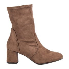 Kylie Stivaletti in pelle scamosciata senza lacci beige