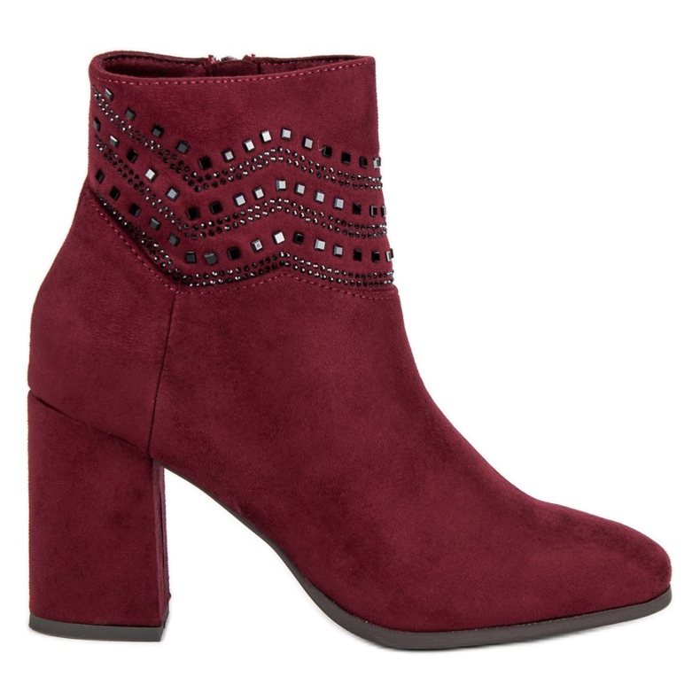 Kylie Stivali bordeaux eleganti multicolore rosso