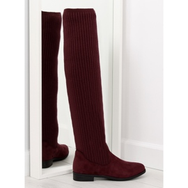 Stivali bordeaux BM102 rosso multicolore