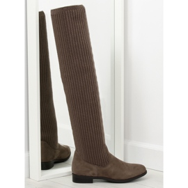 Stivali da moschettiere marroni BM102 kaki marrone