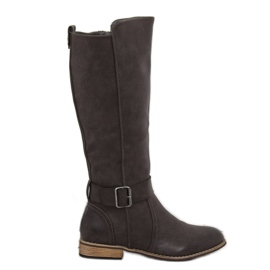 Stivali da equitazione grigi da donna 439-PG Grey grigio