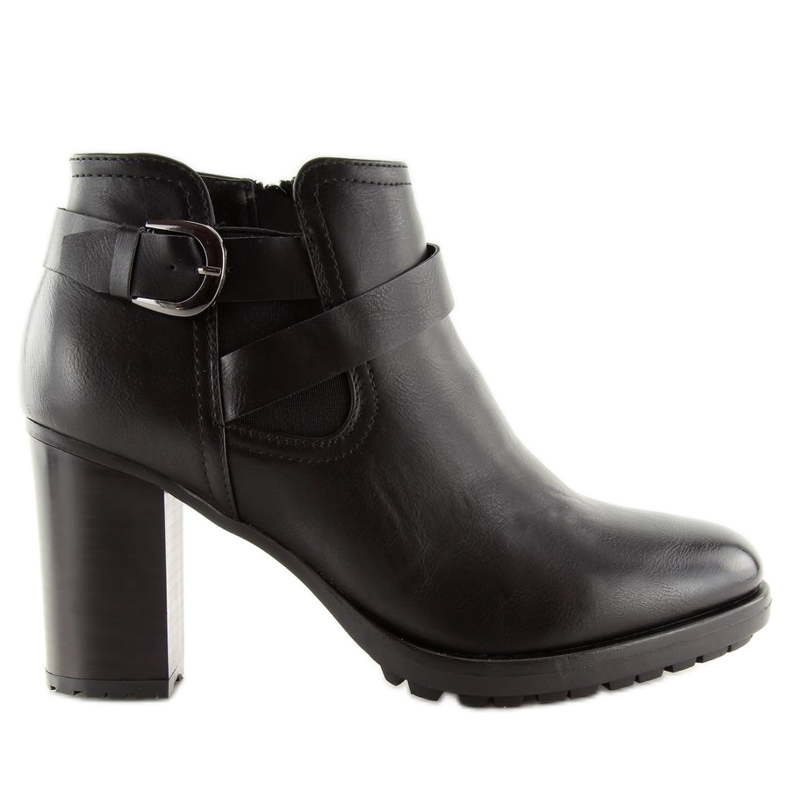 Stivali neri con tacco alto 3439 Black nero