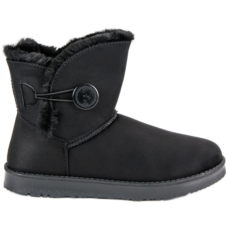 Kylie Mukluki in pelle scamosciata nero