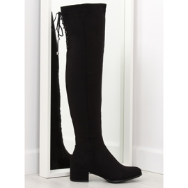 Stivali neri con tacco alto BH129-HB nero