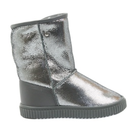 Stivali in pelle Bartek 477750 lana naturale argento grigio