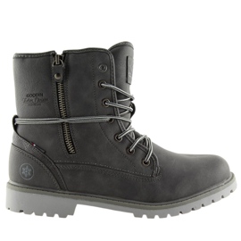 Stivali grigi da donna caldi GD-CC-18 DK.GREY grigio