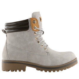 Stivali da donna in legno grigio chiaro GD-ZN27 Lightgrey