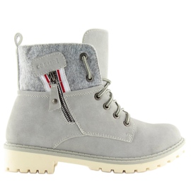 Stivali grigi in legno da donna GD-TL10 LT.GREY grigio