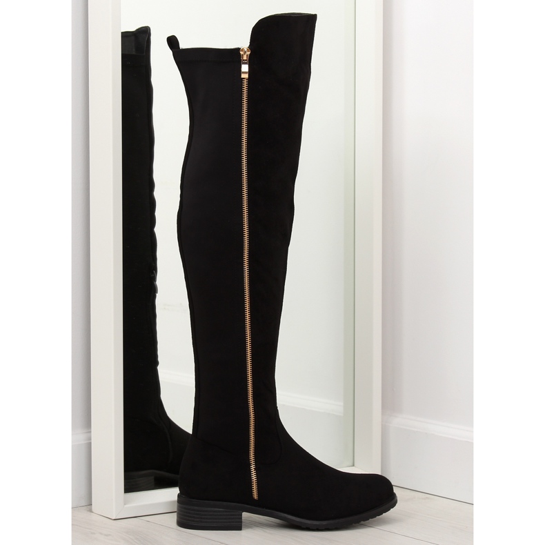 Coscia con tomaia elastica nera nero