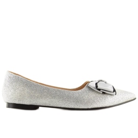 Ballerine argento lucido LT101 Silver grigio