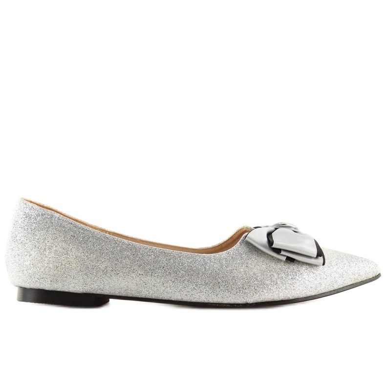 Ballerine argento lucido LT101 Silver grigio