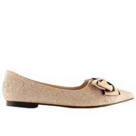 Ballerine oro lucido LT101 Champagne d'oro