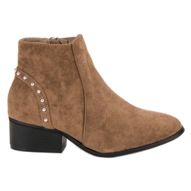 Stivaletti casual in pelle scamosciata marrone