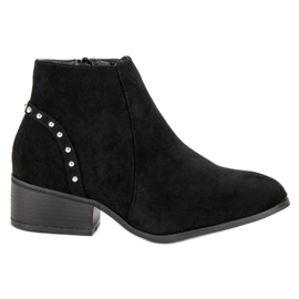 Stivaletti casual in pelle scamosciata nero