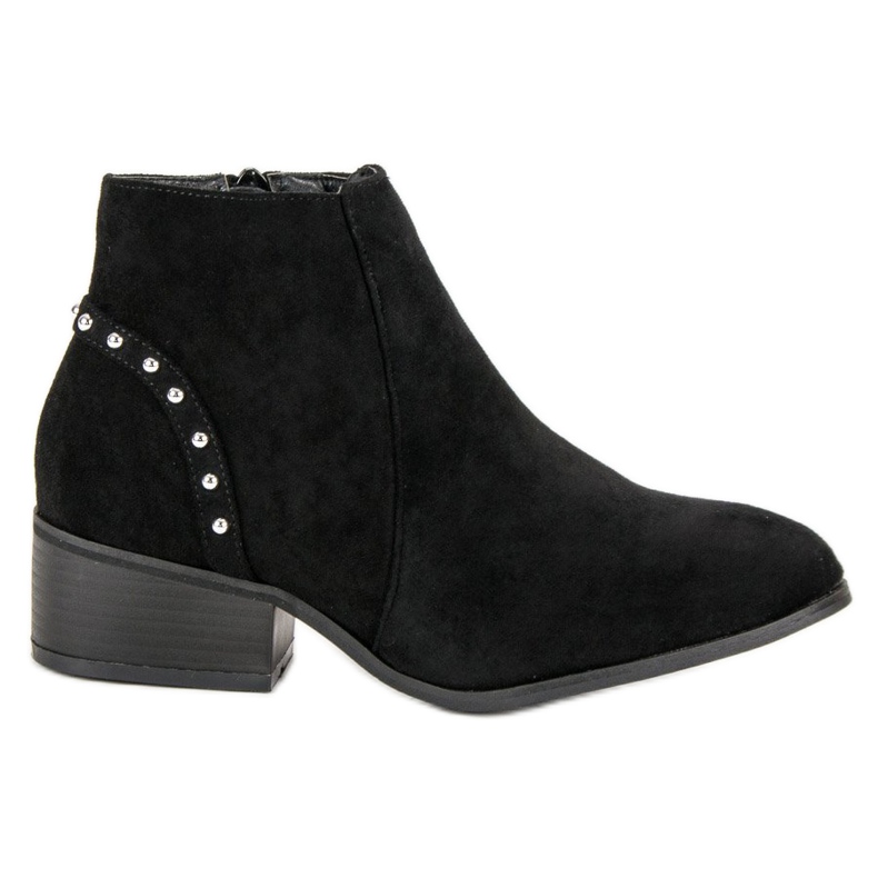 Stivaletti casual in pelle scamosciata nero