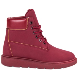Small Swan Trapper marrone alla moda rosso
