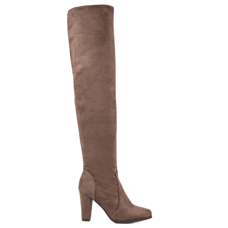 Super Me Stivali alti alla coscia beige