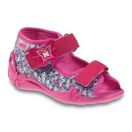 Scarpe per bambini Befado 242P072 grigio rosa