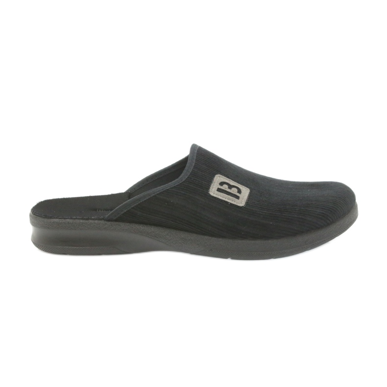 Pantofole scarpe da uomo Befado 548m015 pantofole nere nero