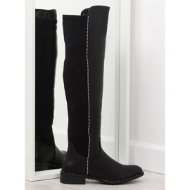 Ufficiali con un elastico superiore nero 7533-PG nero
