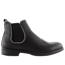 Stivaletti Chelsea neri da donna 1003-PA Black nero