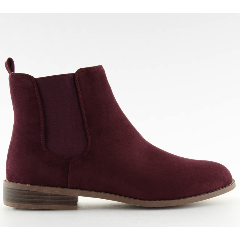 Stivaletti Chelsea marrone da donna LJ111 roso rosso