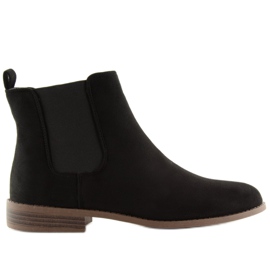 Stivaletti Chelsea neri da donna LJ111 Nero