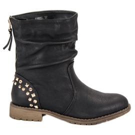 Kayla Stivaletti flat rock nero