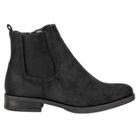 Stivaletti Chelsea in pelle scamosciata nero