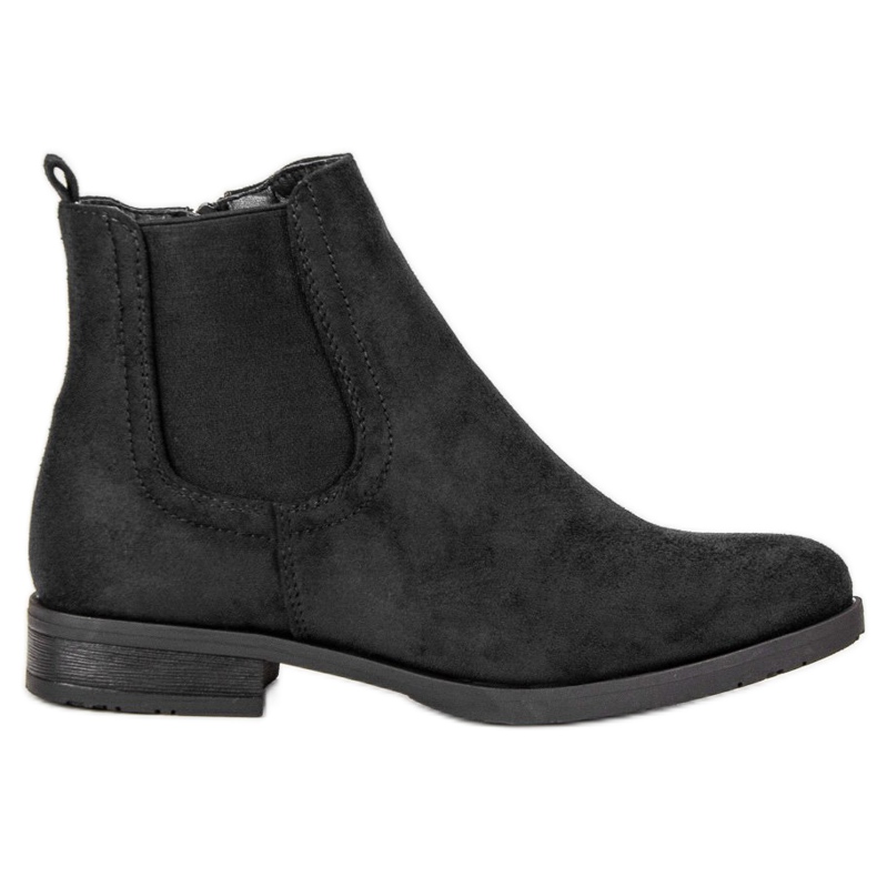 Stivaletti Chelsea in pelle scamosciata nero