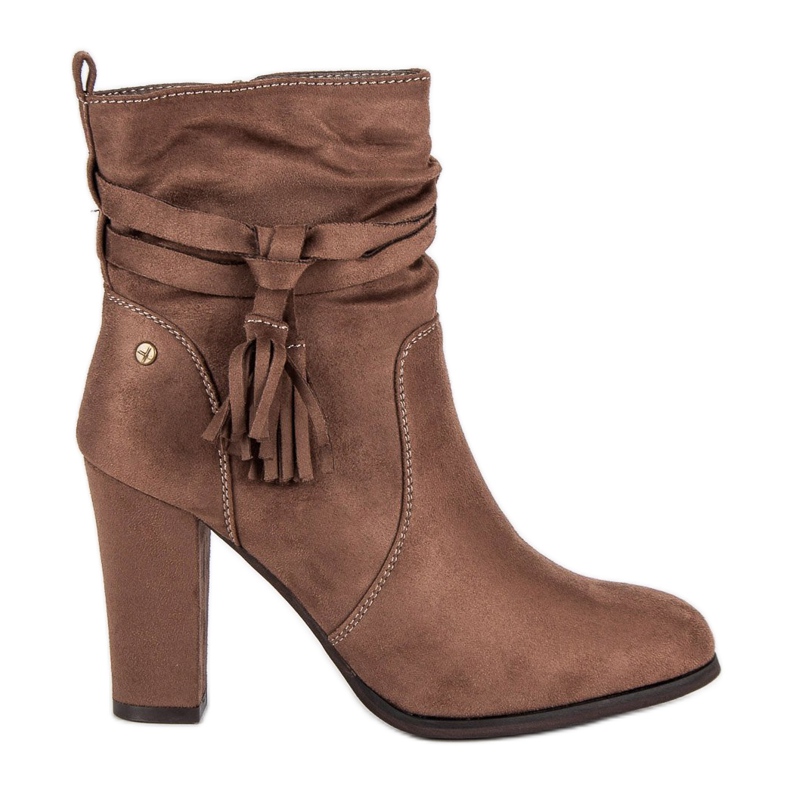 Super Mode Stivali eleganti sul post marrone