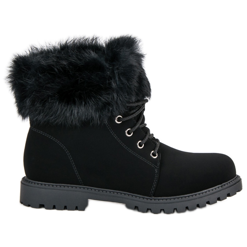 Nio Nio Trapper neri con pelliccia nero