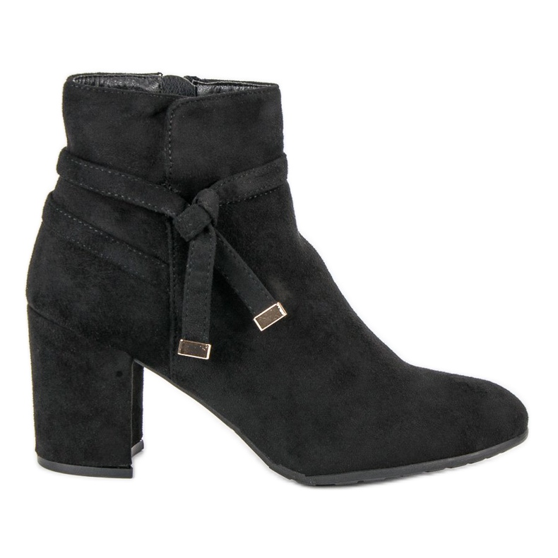 Stivaletti in camoscio nero