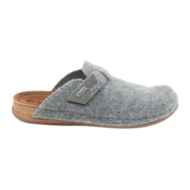 Pantofole in feltro allacciate Inblu TH014 grigio
