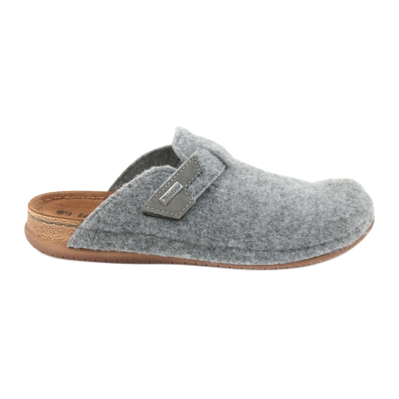 Pantofole in feltro allacciate Inblu TH014 grigio