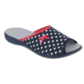 Scarpe da donna Befado pu 254D099 bianca blu navy
