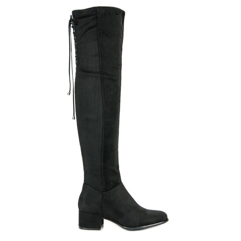 Queentina Stivali in camoscio nero