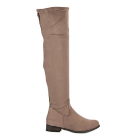 Cm Paris Stivaletti classici in pelle scamosciata marrone