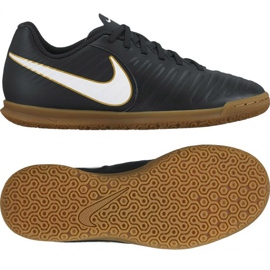 Scarpe indoor Nike Tiempo X Rio Iv Ic Jr 897735 002 nero nero