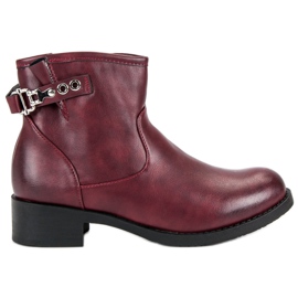 Super Me Stivali casual bordeaux rosso
