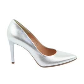 Espinto Pompe in pelle da donna Silver Metallic 456/166 argento