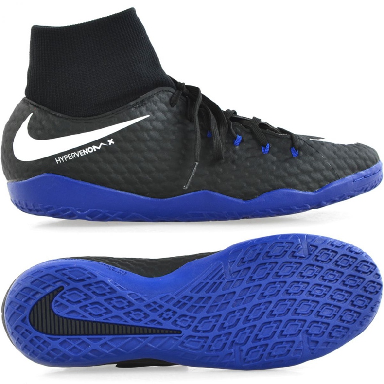 Scarpe indoor Nike Hypervenom X Phelon 3 Df Ic M 917768-002 nero nero