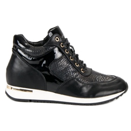 J. Star Sneakers con lacci nero