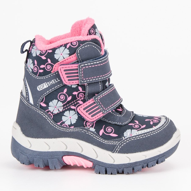 American Club Scarpe invernali invernali blu rosa