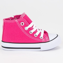 Sneakers alte fucsia rosa