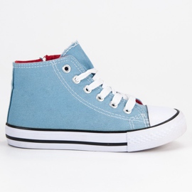 Scarpe da ginnastica alte blu