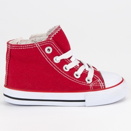 Scarpe da ginnastica alte rosse rosso