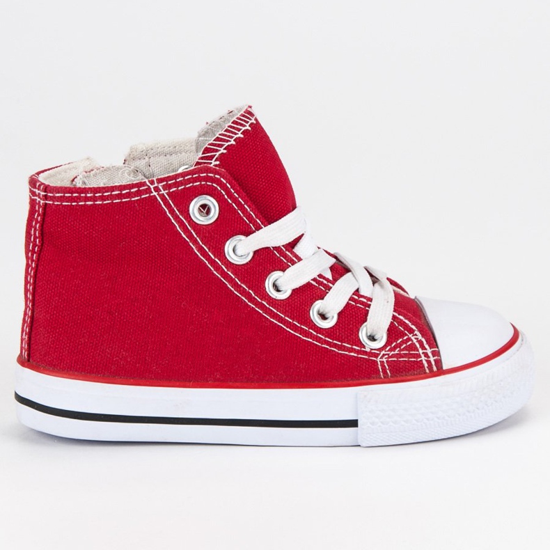 Scarpe da ginnastica alte rosse rosso