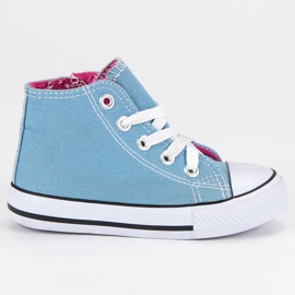 Scarpe da ginnastica alte blu